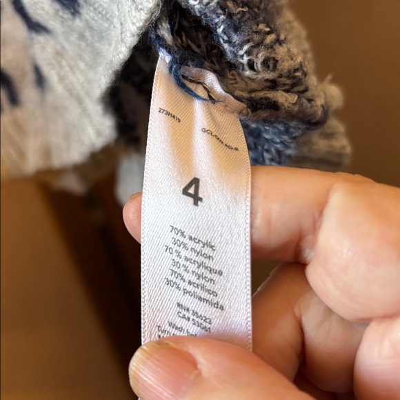 Girls carters Chic Leopard Print Sweater in Gray and Black 4 - Picture 3 of 4